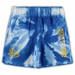 Outerstuff Toddler White/Royal Golden State Warriors Santa Monica Shorts