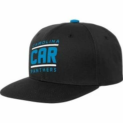 Alternative view of Outerstuff Youth Black Carolina Panthers Team Code Adjustable Snapback Hat