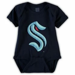 Outerstuff Infant Navy Seattle Kraken Team Primary Logo Bodysuit