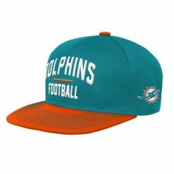 Outerstuff Preschool Aqua Miami Dolphins Lock Up Snapback Hat