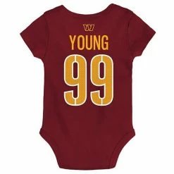 Outerstuff Infant Chase Young Burgundy Washington Commanders Mainliner Player Name & Number Bodysuit -Outerstuff shop unnamed file 9631