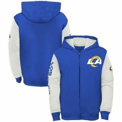 Outerstuff Youth Royal/Bone Los Angeles Rams Poster Board Full-Zip Hoodie