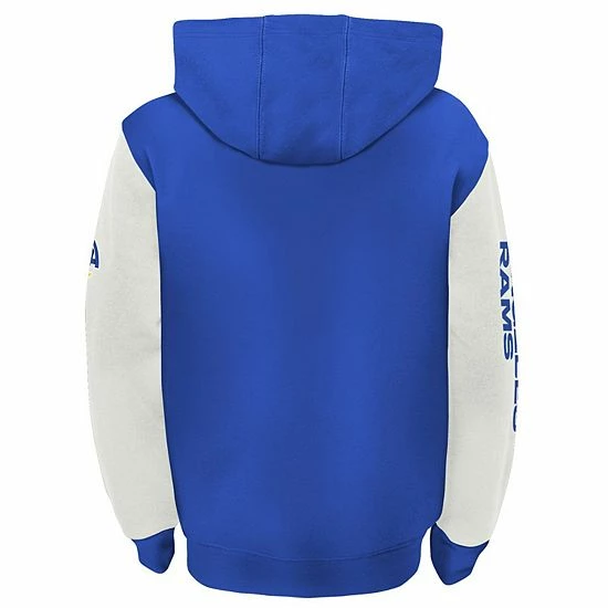 Outerstuff Youth Royal/Bone Los Angeles Rams Poster Board Full-Zip Hoodie 6 Outerstuff Youth Royal/Bone Los Angeles Rams Poster Board Full-Zip Hoodie - Image 4