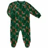 Outerstuff Infant Green Miami Hurricanes Allover Print Raglan Full-Zip Sleeper