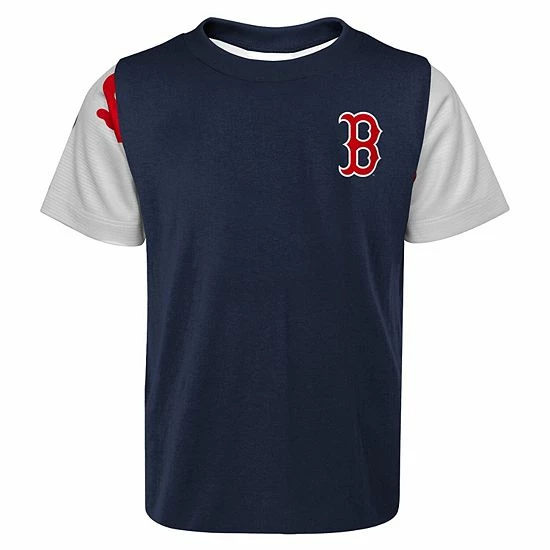 Outerstuff Youth Navy/Gray Boston Red Sox Officials Practice T-Shirt 5 Outerstuff Youth Navy/Gray Boston Red Sox Officials Practice T-Shirt - Image 3