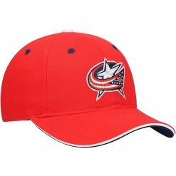 Outerstuff Youth Red Columbus Blue Jackets Adjustable Hat -Outerstuff shop unnamed file 9729