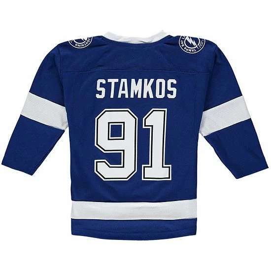 Outerstuff Preschool Steven Stamkos Blue Tampa Bay Lightning Replica Player Jersey 6 Outerstuff Preschool Steven Stamkos Blue Tampa Bay Lightning Replica Player Jersey - Image 4