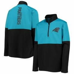 Outerstuff Youth Blue Carolina Panthers Quick Snap Quarter-Zip Jacket