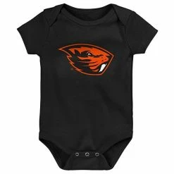 Outerstuff Infant Black/Orange/Heathered Gray Oregon State Beavers 3-Pack Game On Bodysuit Set -Outerstuff shop unnamed file 9788