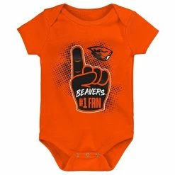 Outerstuff Infant Black/Orange/Heathered Gray Oregon State Beavers 3-Pack Game On Bodysuit Set -Outerstuff shop unnamed file 9789