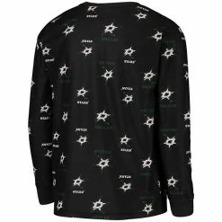 Outerstuff Youth Black Dallas Stars Allover Print Long Sleeve T-Shirt And Pants Sleep Set 8 Outerstuff Youth Black Dallas Stars Allover Print Long Sleeve T-Shirt And Pants Sleep Set -Outerstuff shop unnamed file 9799