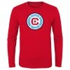 Outerstuff Youth Red Chicago Fire Primary Logo Long Sleeve T-Shirt