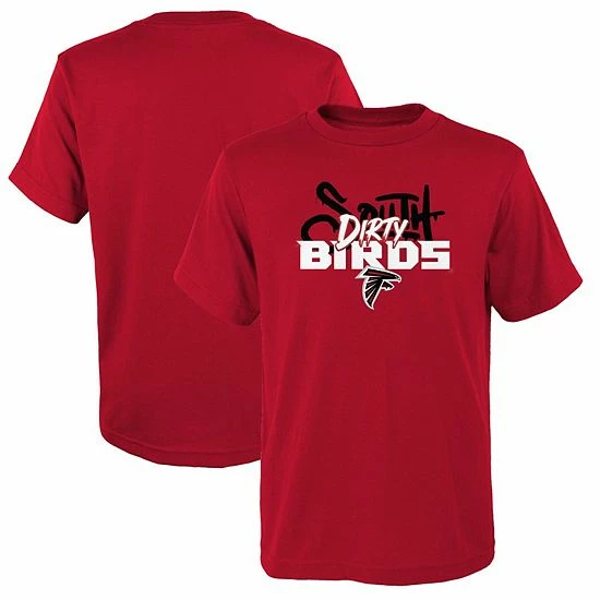 Outerstuff Youth Red Atlanta Falcons Dirty Birds T-Shirt 4 Outerstuff Youth Red Atlanta Falcons Dirty Birds T-Shirt - Image 2