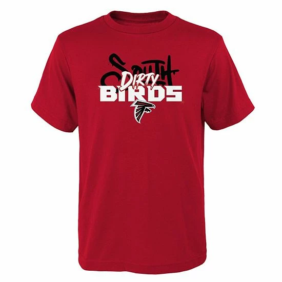 Outerstuff Youth Red Atlanta Falcons Dirty Birds T-Shirt 5 Outerstuff Youth Red Atlanta Falcons Dirty Birds T-Shirt - Image 3