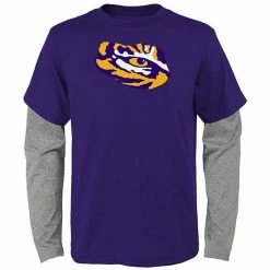 Outerstuff Preschool Purple LSU Tigers Long Sleeve/Short Sleeve T-Shirt Combo Pack 11 Outerstuff Preschool Purple LSU Tigers Long Sleeve/Short Sleeve T-Shirt Combo Pack -Outerstuff shop unnamed file 9895