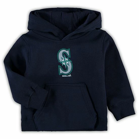 Outerstuff Toddler Navy Seattle Mariners Primary Logo Pullover Hoodie 3 Outerstuff Toddler Navy Seattle Mariners Primary Logo Pullover Hoodie