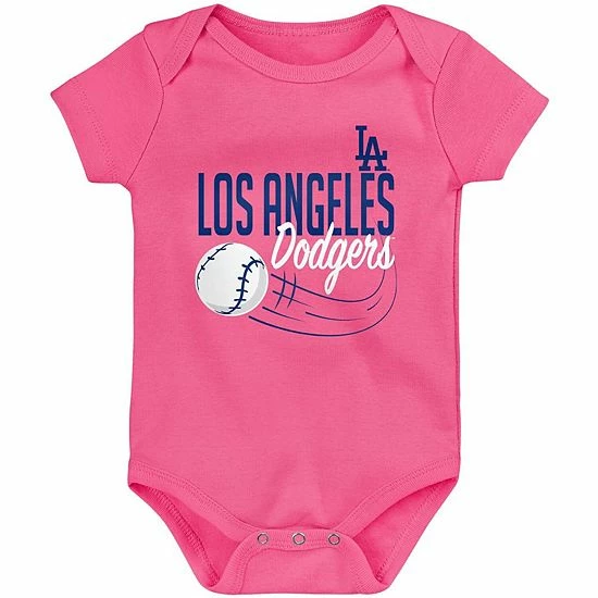 Outerstuff Girls Newborn & Infant Mookie Betts Pink Los Angeles Dodgers Baby Slugger Name & Number Bodysuit 5 Outerstuff Girls Newborn & Infant Mookie Betts Pink Los Angeles Dodgers Baby Slugger Name & Number Bodysuit - Image 3