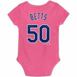 Outerstuff Girls Newborn & Infant Mookie Betts Pink Los Angeles Dodgers Baby Slugger Name & Number Bodysuit 9 Outerstuff Girls Newborn & Infant Mookie Betts Pink Los Angeles Dodgers Baby Slugger Name & Number Bodysuit -Outerstuff shop unnamed file 9900