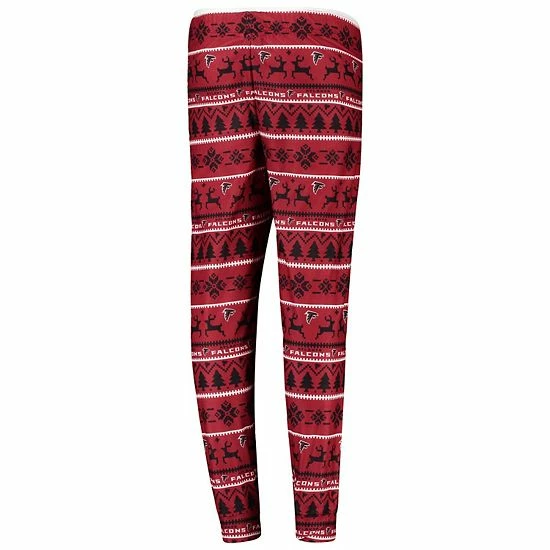Outerstuff Youth Red/Black Atlanta Falcons Wordmark Long Sleeve T-Shirt & Pants Pajama Set 6 Outerstuff Youth Red/Black Atlanta Falcons Wordmark Long Sleeve T-Shirt & Pants Pajama Set - Image 4