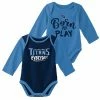 Outerstuff Newborn & Infant Light Blue/Navy Tennessee Titans 2-Pack Little Player Long Sleeve Bodysuit Set
